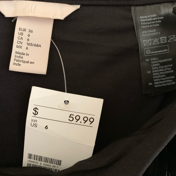 H&M NWT Multi Color Sequins Skirt Sz 6 - Picture 4 of 4